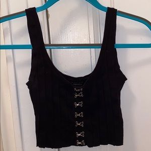 FOREVER 21 bundle - black tank & blue pencil skirt